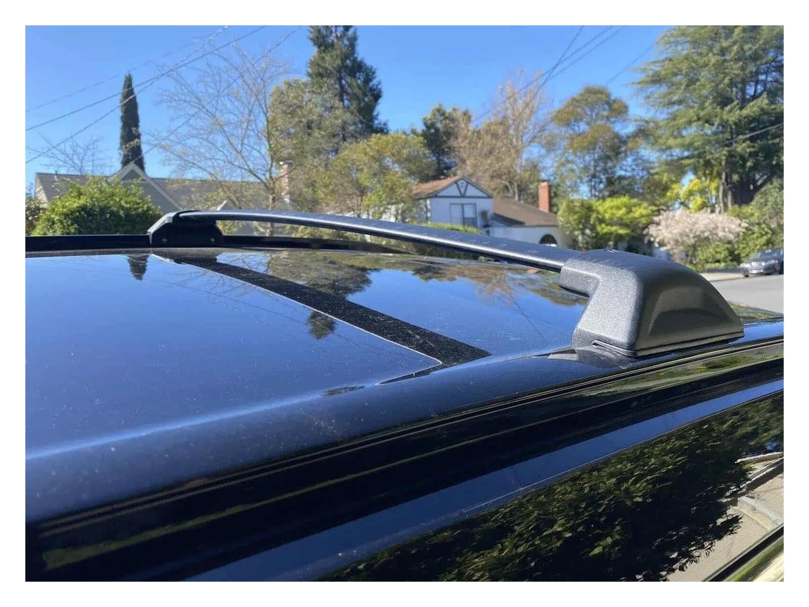 Dachgepäckträger Für CR-V 2023 2024 Aluminium-Seitenschienen Gepäckträger Dachgepäckträger Autoträger 2-teiliges Schienen-Trägersystem Querträger(Silber)