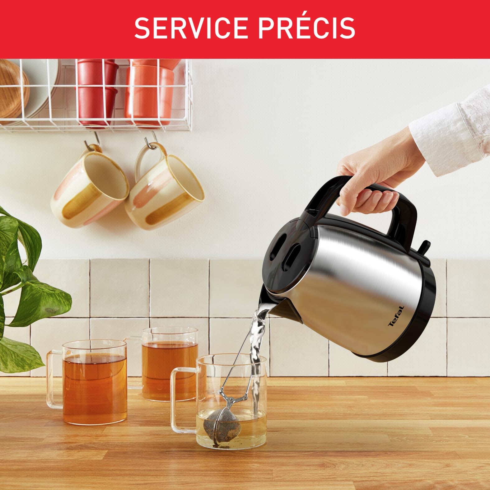TEFAL Bouilloire Inox 1,7L sans fil KI150D10