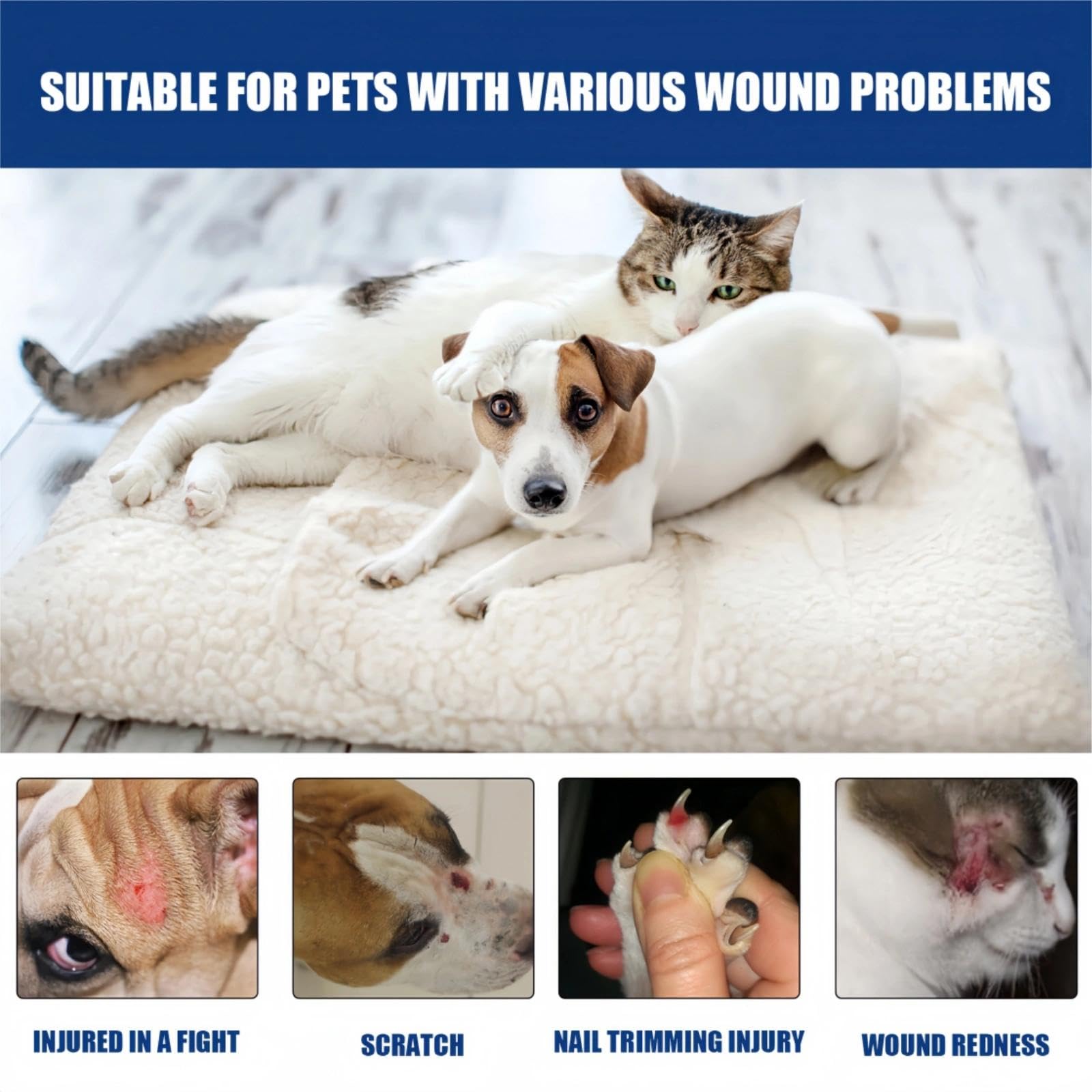 SONGMART Pet Wound Care Gel, Liquid Bandage for Dogs Cats & Other Pets, Dog Leg Wound Protector, Waterproof Protective - Image 3