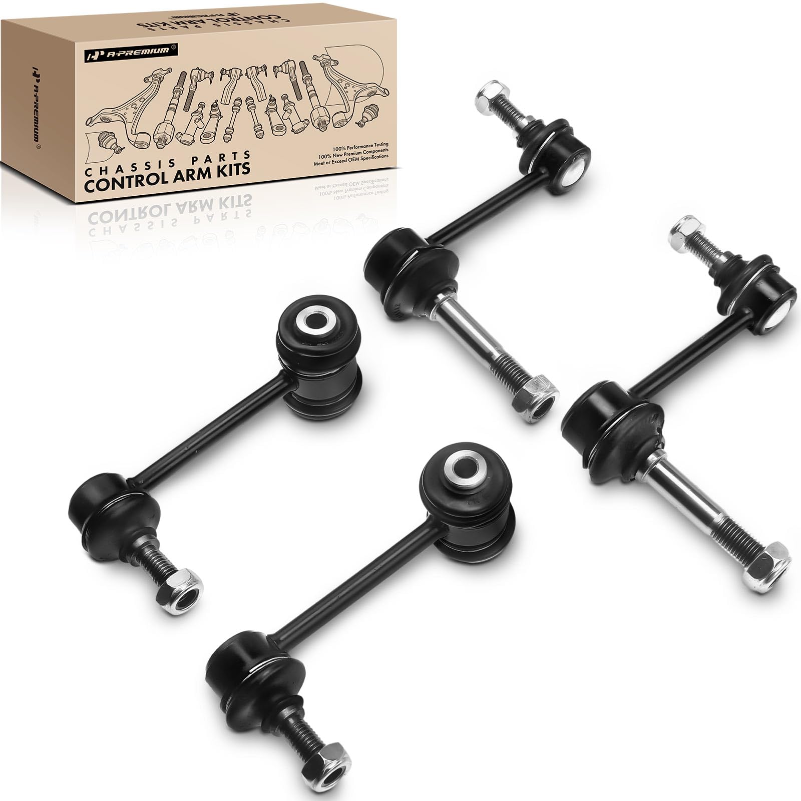 Amazon.com: A-Premium Set of 4, Front & Rear Sway Bar Links Kit