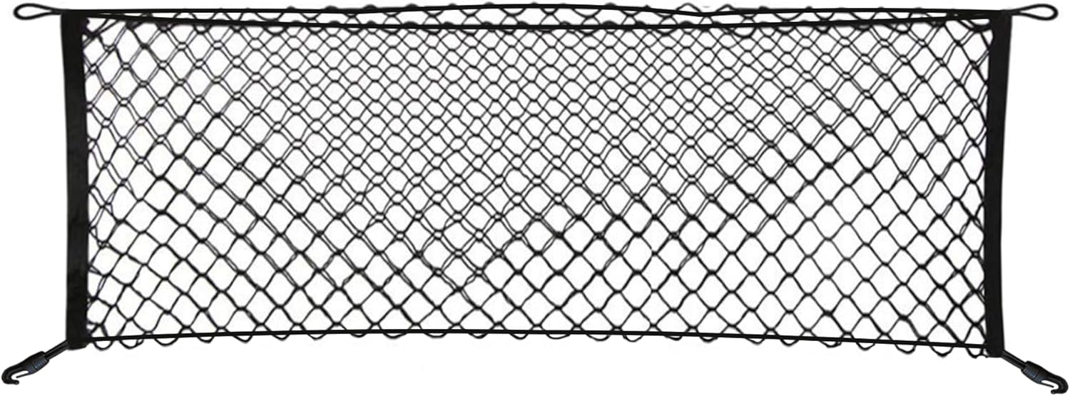 Envelope Style Automotive Elastic Trunk Mesh Cargo Net for Ford Explorer Base Sport XLT 2011-2025 – Premium Trunk Organizer and Storage – Luggage Net for SUV – Best Car Organizer for Ford Explorer