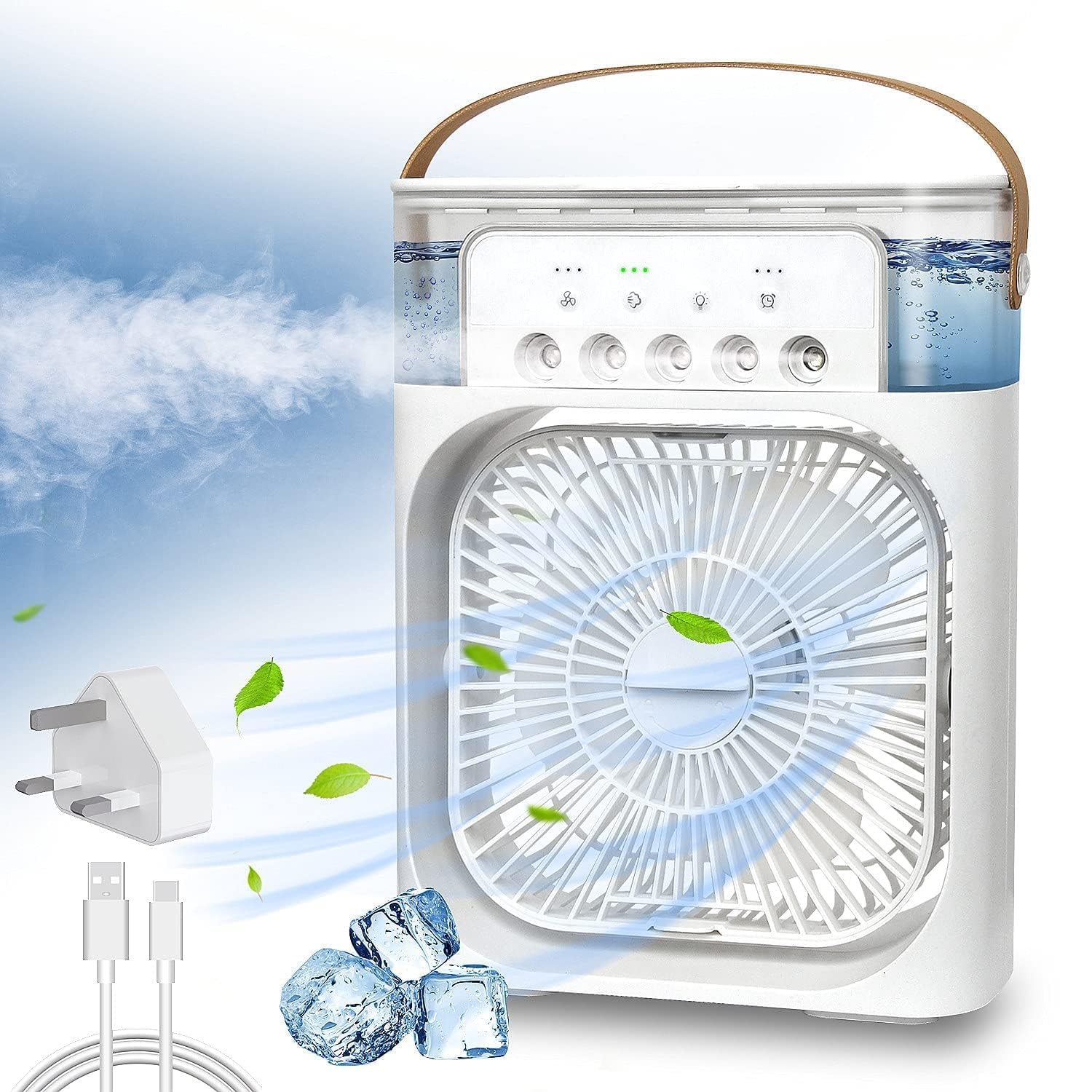 LIGNETO Compact USB Mini Cooler Fan - Handheld & Desktop Use, Powerful Airflow, 3-Speed Adjustable, Quiet Personal Cooling Fan (B0D5NC9GCB) Amazon Price History, Amazon Price Tracker
