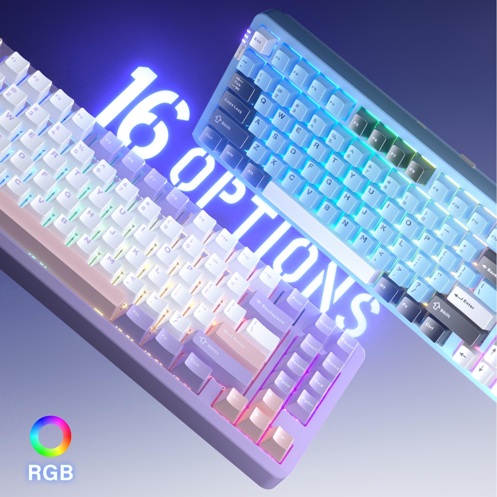 Amazon | LEOBOG HI86 ブルー メカニカルキーボード - ニンバス