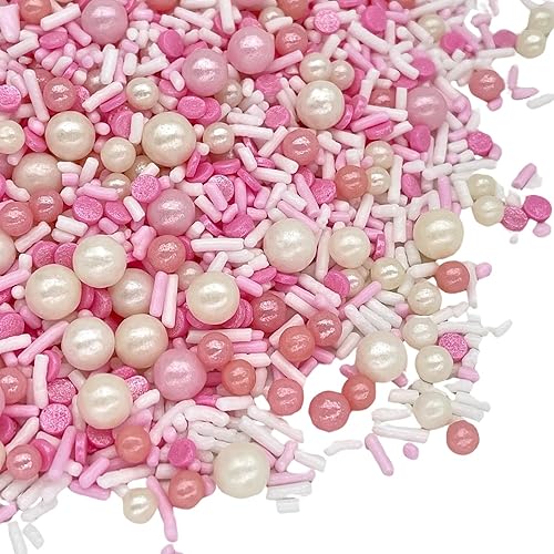 Miniatura 17 de Manvscakes, chispas rosas, San Valentín, chispas para pastel, sin gluten, galletas, chocolate, fondant, cobertura de princesa, helado, comestible