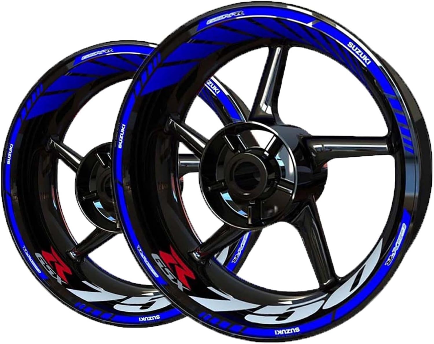 for S&uzuki for GSXR 750 for GSXR750 Motorcycle Wheel Rim Sticker Set Wheel Sticker Decal(12)