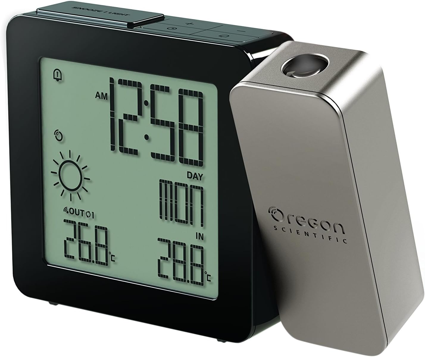 Oregon Scientific BAR368PA Weather Forecaster, Dual Alarm, Indoor