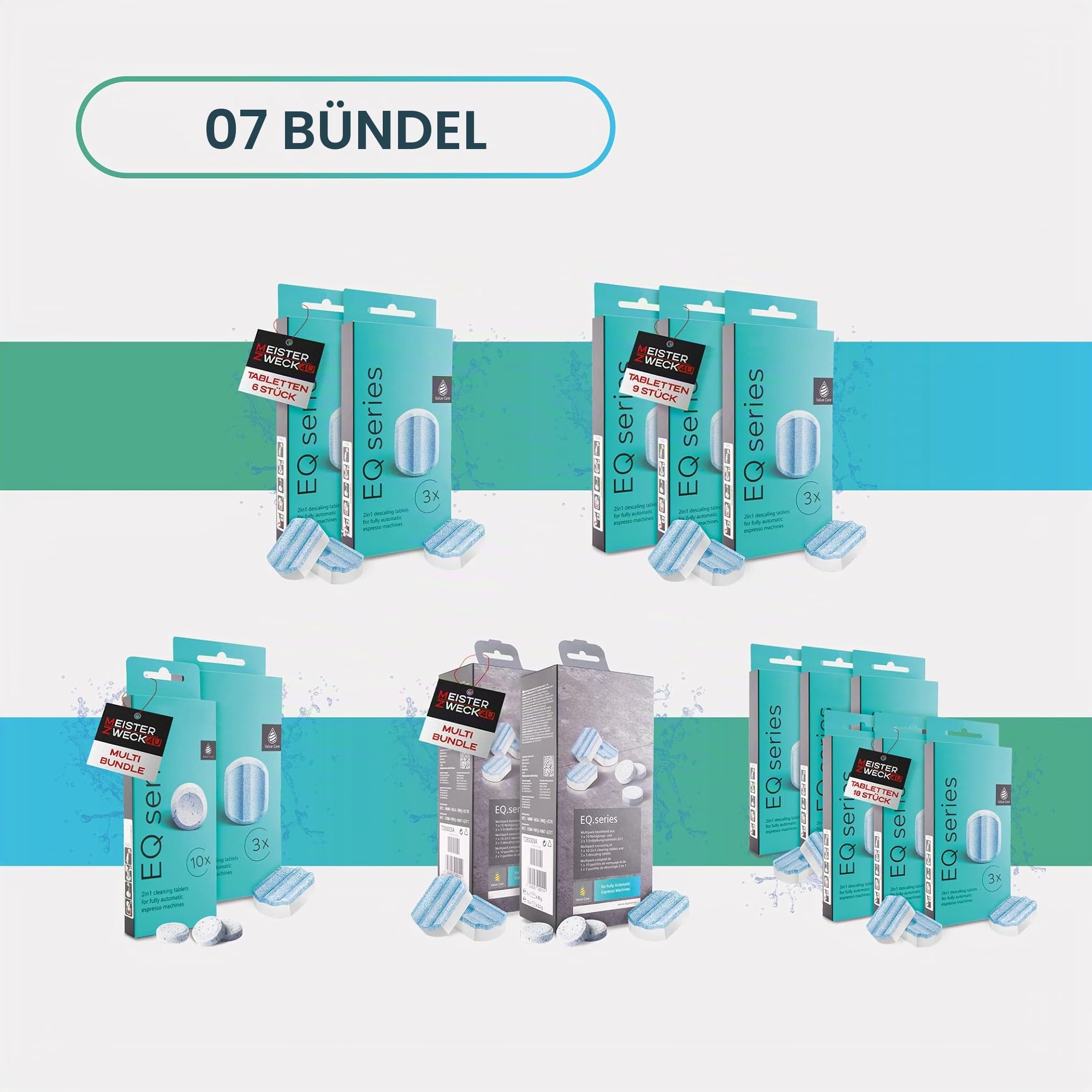 TZ80002 Entkalkungstabletten 4x3 Stück, kompatibel mit Siemens - für alle EQ & supresso Kaffeevollautomaten - Reinigung, Entkalkung von Kaffeemaschinen - Korrosionsschutz