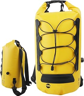 Mochila Seca para Caiaque | Saco Seco Mochila Molhada e Saco Seco - Saco impermeável grancapacidacom gancho malha para passeios barco, natação, isolamento térmico Ruliyeefu