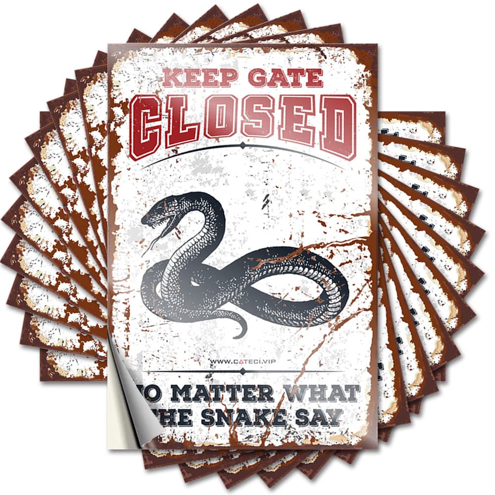 Keep Gate Closed No Matter What The Snake Say Restroom Accessories Core - Tattoo Case Waterproof Decal(6X9CM)