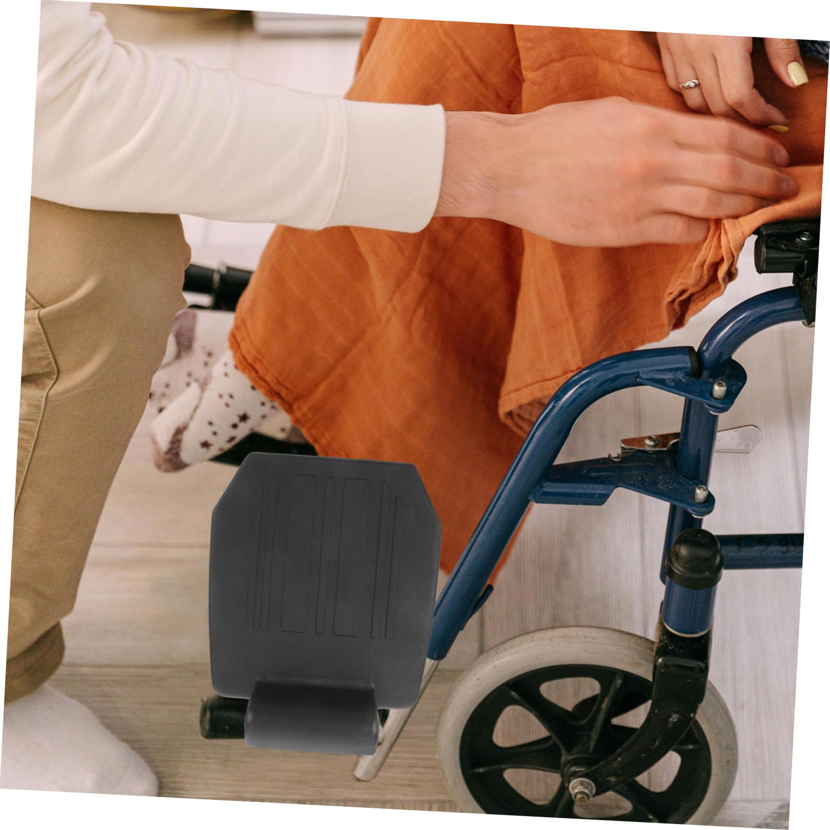 Yardenfun Reposapiés Diámetro Adaptador 22mm para Usuarios Movilidad Reducida Paquete de 2 Piezas Silla de Ruedas de Pp Ligero y Fácil de Transportar