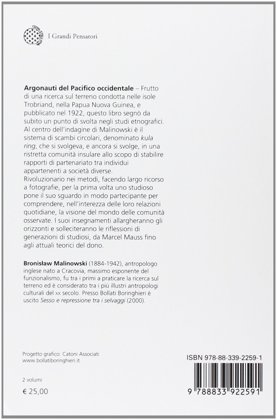 Argonauti del Pacifico Occidentale, Set di 2 volumi
