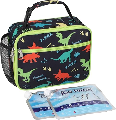 Miniatura 25 de Bolsa de Almuerzo Bagseri para Niños - Lonchera Infantil Aislada, a Prueba de Fugas y Reutilizable con Soporte para Botella de Agua, Lonchera para