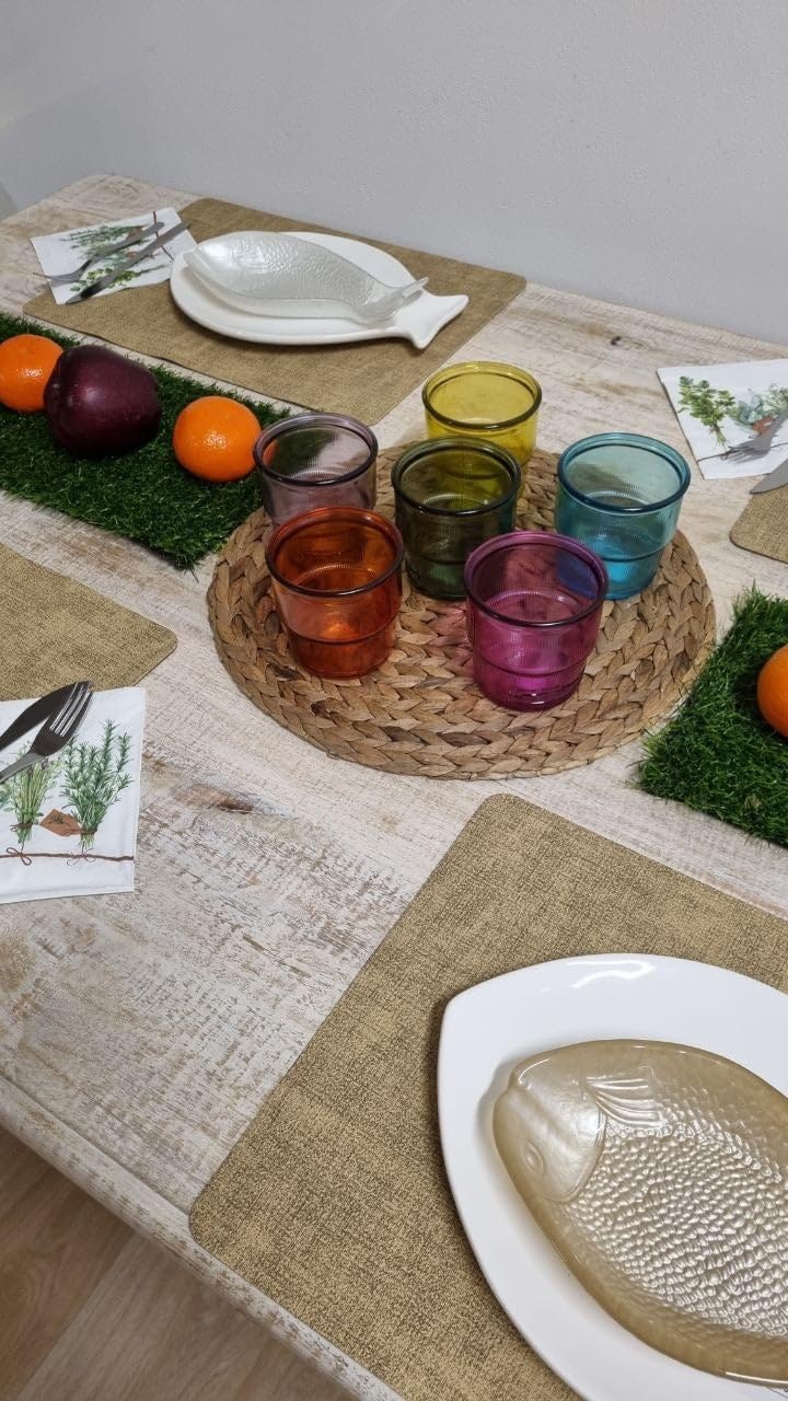 Keyhomestore- Set 6 Glaesern, verschieden Farben