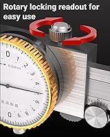 Vista 4 de Calibrador de dial de acero inoxidable Vernier Pinza de 0 a 5.906 in Herramienta de medición