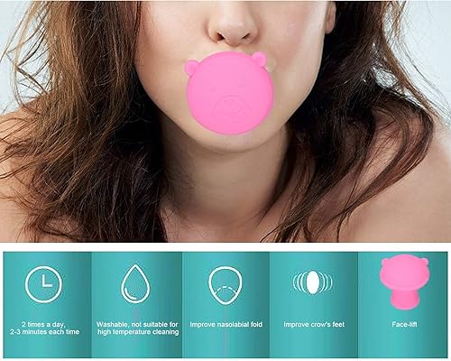 Miniatura 7 de Ejercitador facial, yoga facial para apretar la piel firme, ejercitador de mandíbula, dispositivo de ejercicio de respiración de doble barbilla,