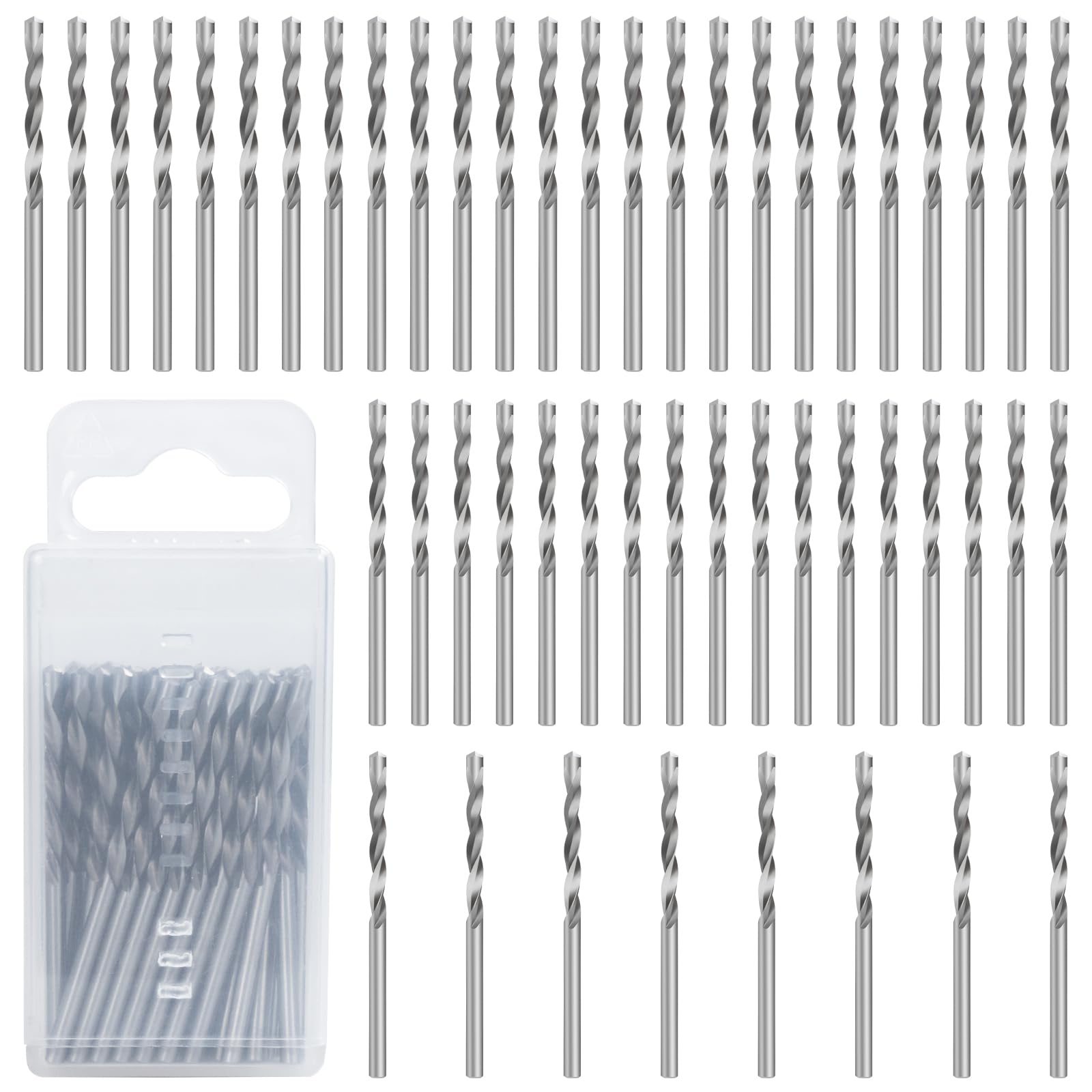 50Pcs Drywall Cutting Tools 1/8 Inch Guide Point Cutting Bits,Drywall Bit Drywall Guide Point Cutting Bits,Used for with Spiral Saw and Power Tools
