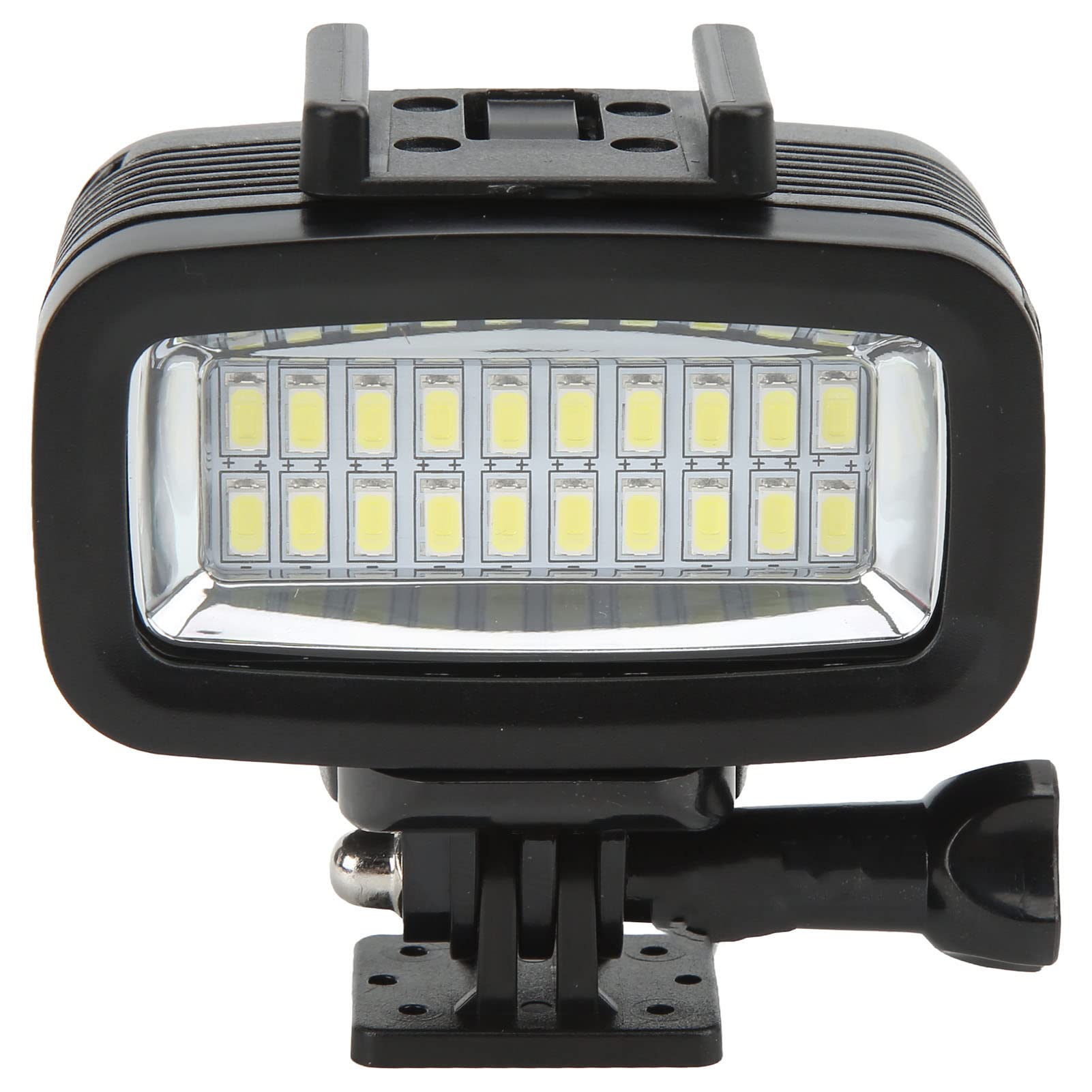 Underwater Diving Fill Light 3.7V 700LM Underwater Video Fill Night Light with Hot Shoe Adapter Mount for Swimming (Black)