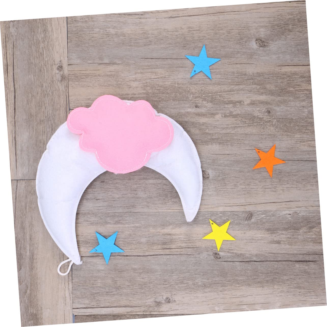 Cabilock 3 Piezas Nube Estrella móvil decoración Musical Cuna móvil Nubes Colgando Decoraciones decoración Colgante de la habitación del bebé Las Nubes Decorar Accesorios sintió