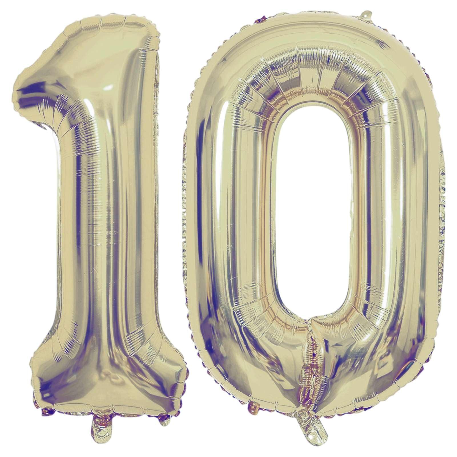 Champagne Gold Number Balloons - 40 Inch -5 Champagne Gold Number Balloons - 40 Inch -5