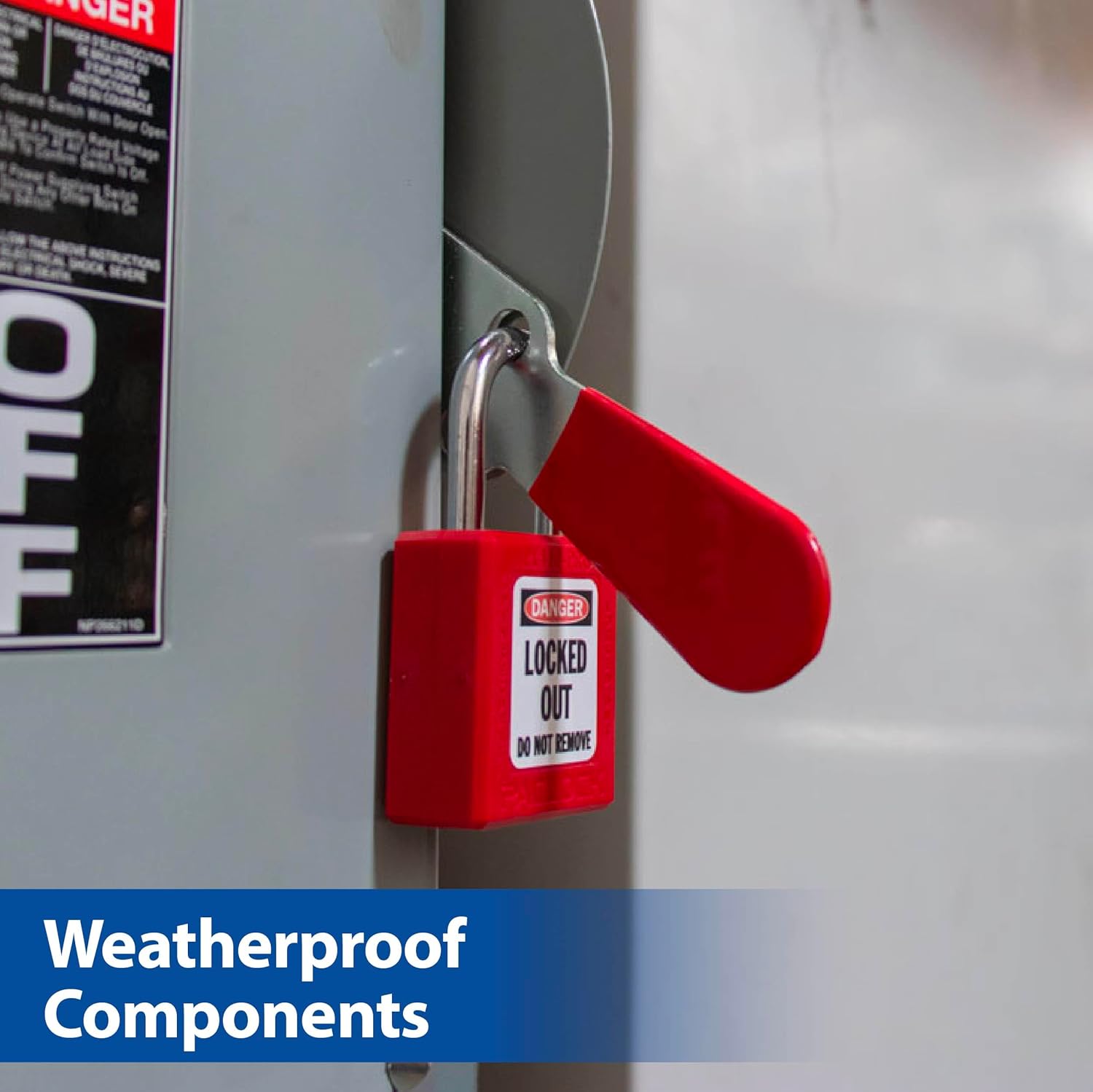 PACLOCK's PL410-PRO Safety Lockout (Loto) Padlock, 2-1/2" Tall Hard. Steel Shackle, High Performance 7-Pin Cylinder w/ 1 Key, Keyed Alike, Green