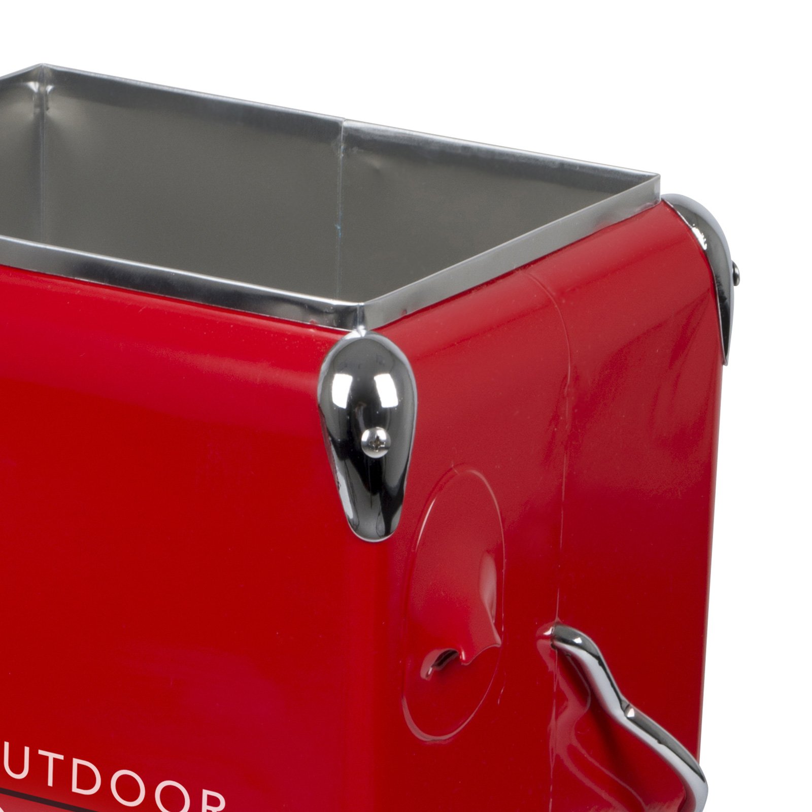 Bo-Camp Urban Outdoor Unisex Greenwich Retro chłodnica, czerwona, jeden rozmiar