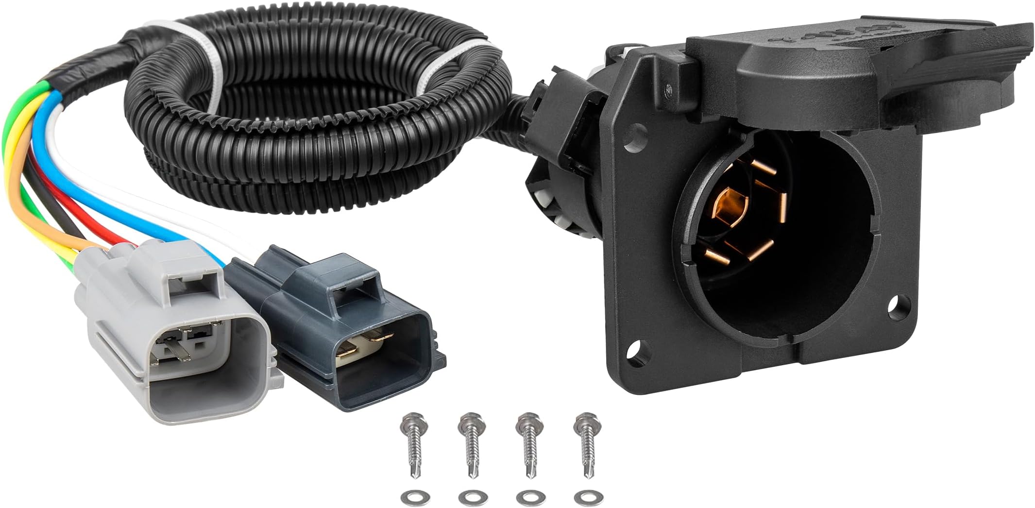 Oyviny 7 Way RV Blade Trailer Wiring 56443 Fits for 2020-2024 Ford F-250, F-350, F-450, F550, F650, Factory Tow Package Required
