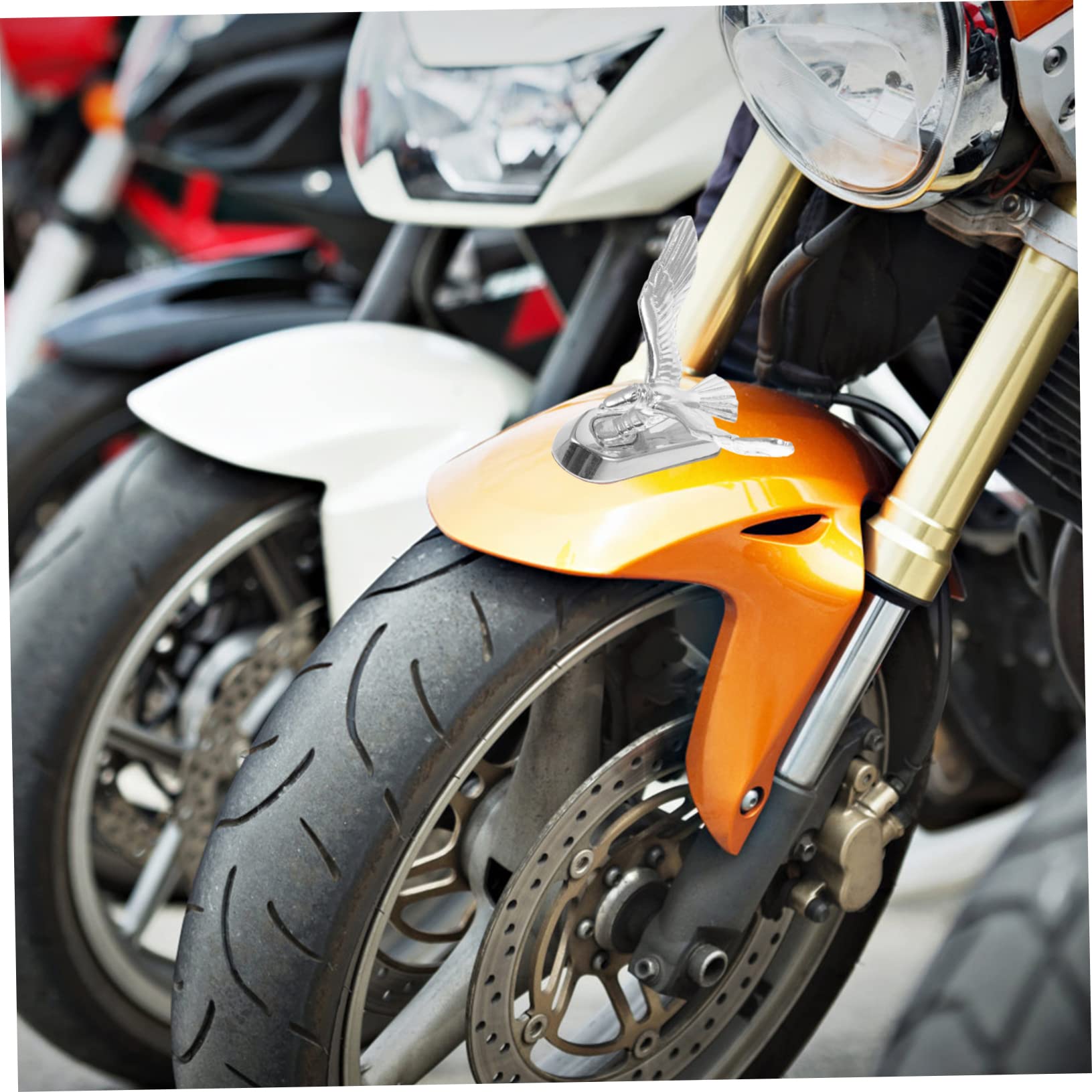 Cabilock 1Pc Eagle Motorcycle Badge for Hood Decor Motorbike Front Decoration Easy Install Stylish Design Durable and Stable for Car Modification