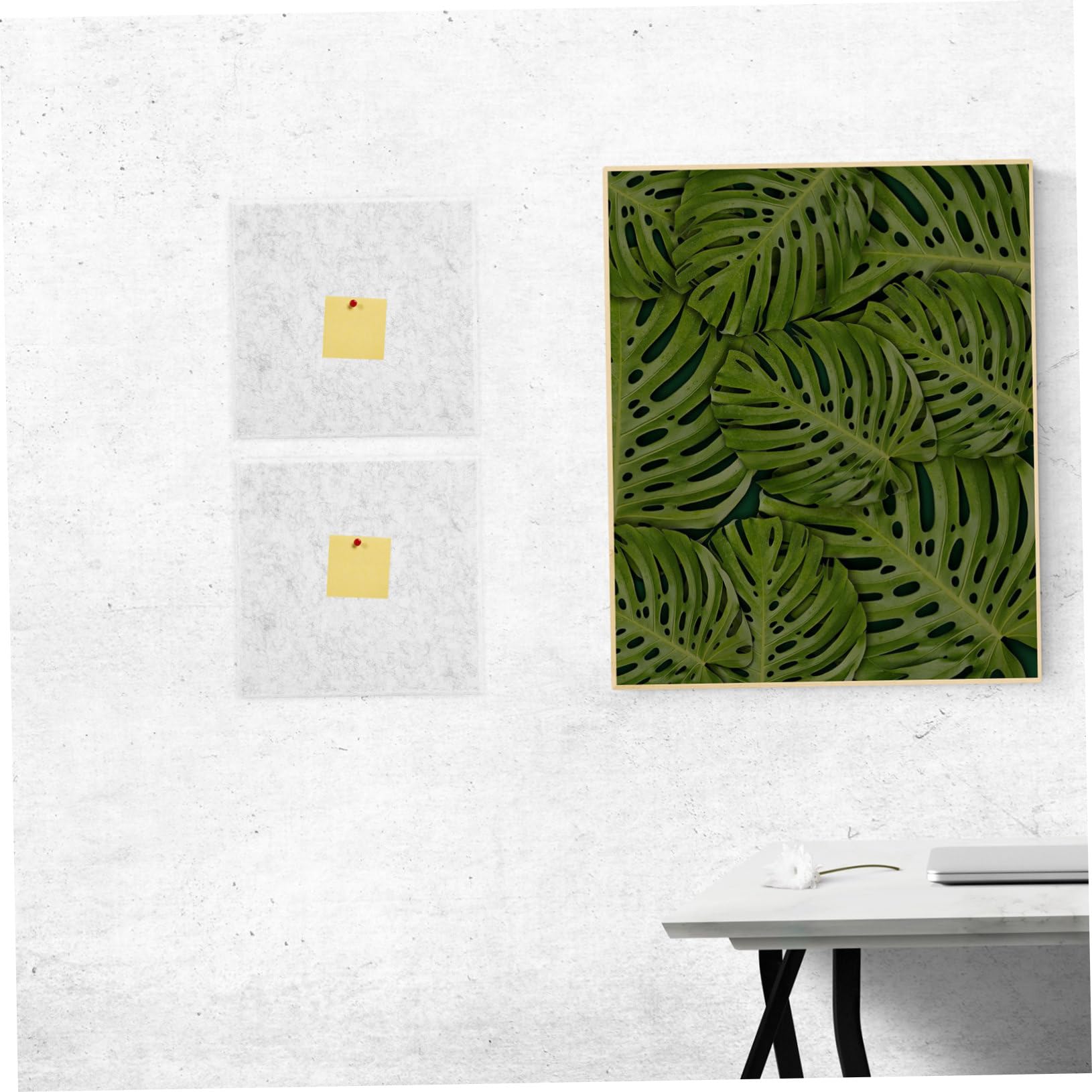 6pezzi Fonoassorbenti Per Decorazione e Insonorizzazione Bacheca Multifunzionale Per Note e Isolamento Per e Casa Grigio