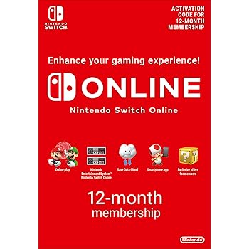 Nintendo Switch Online Membership 12 Months Download Code (Switch)