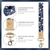 Vista 94 de Ecovision - Llavero con correa para llaves, llaveros de pulsera con 2 argollas para llaves para mujer