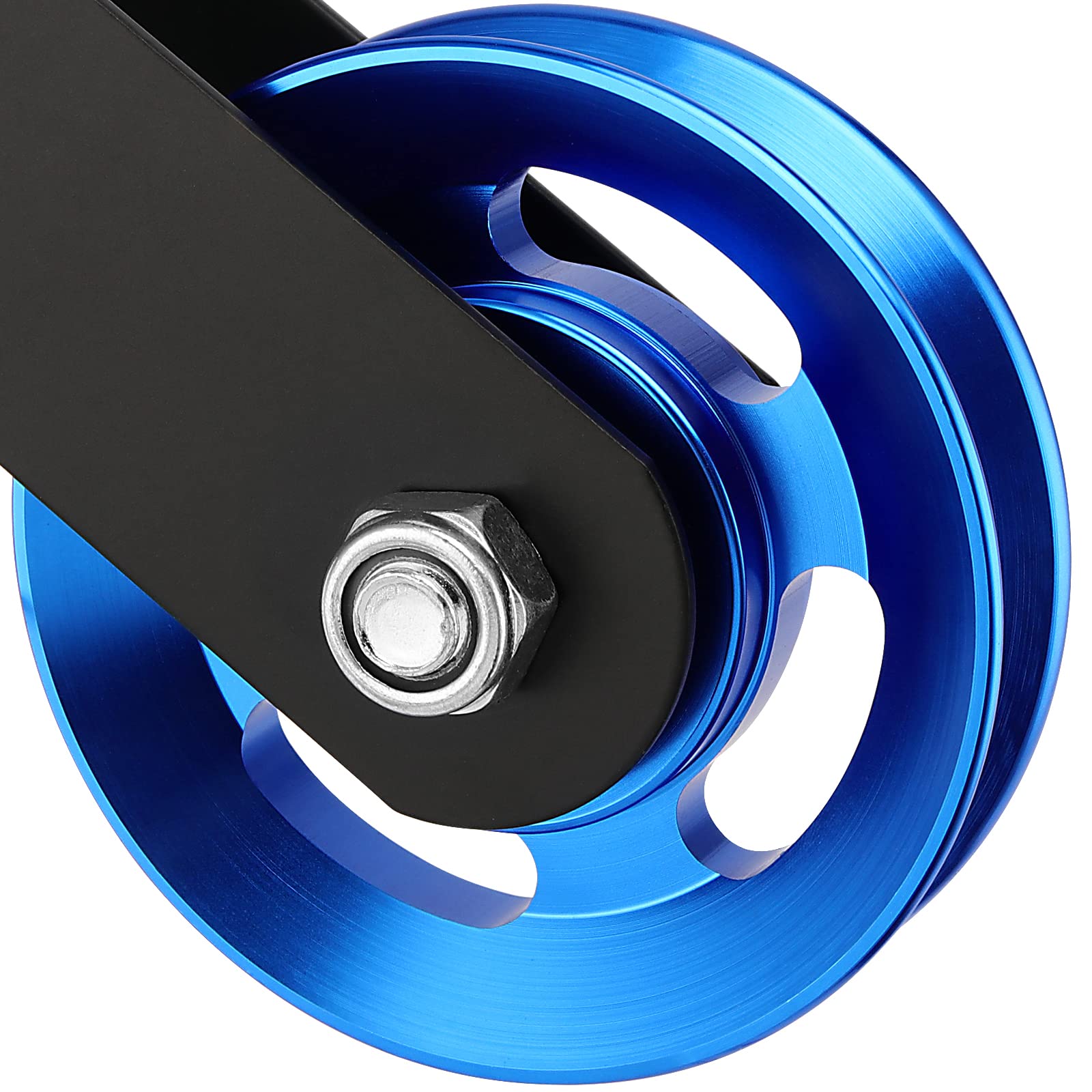 Balacoo 2-Piece Aluminum Pulley System - Universal Cable Machine Replacement Wheels For Home Gym