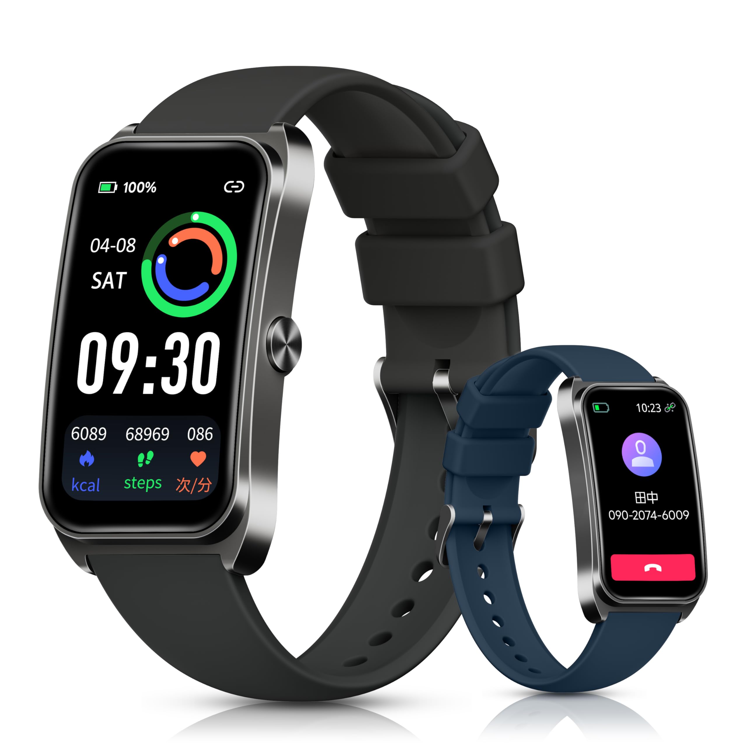 Amazon | FOSMET FOS10 スマートウォッチ 7日間のバッテリー持続時間