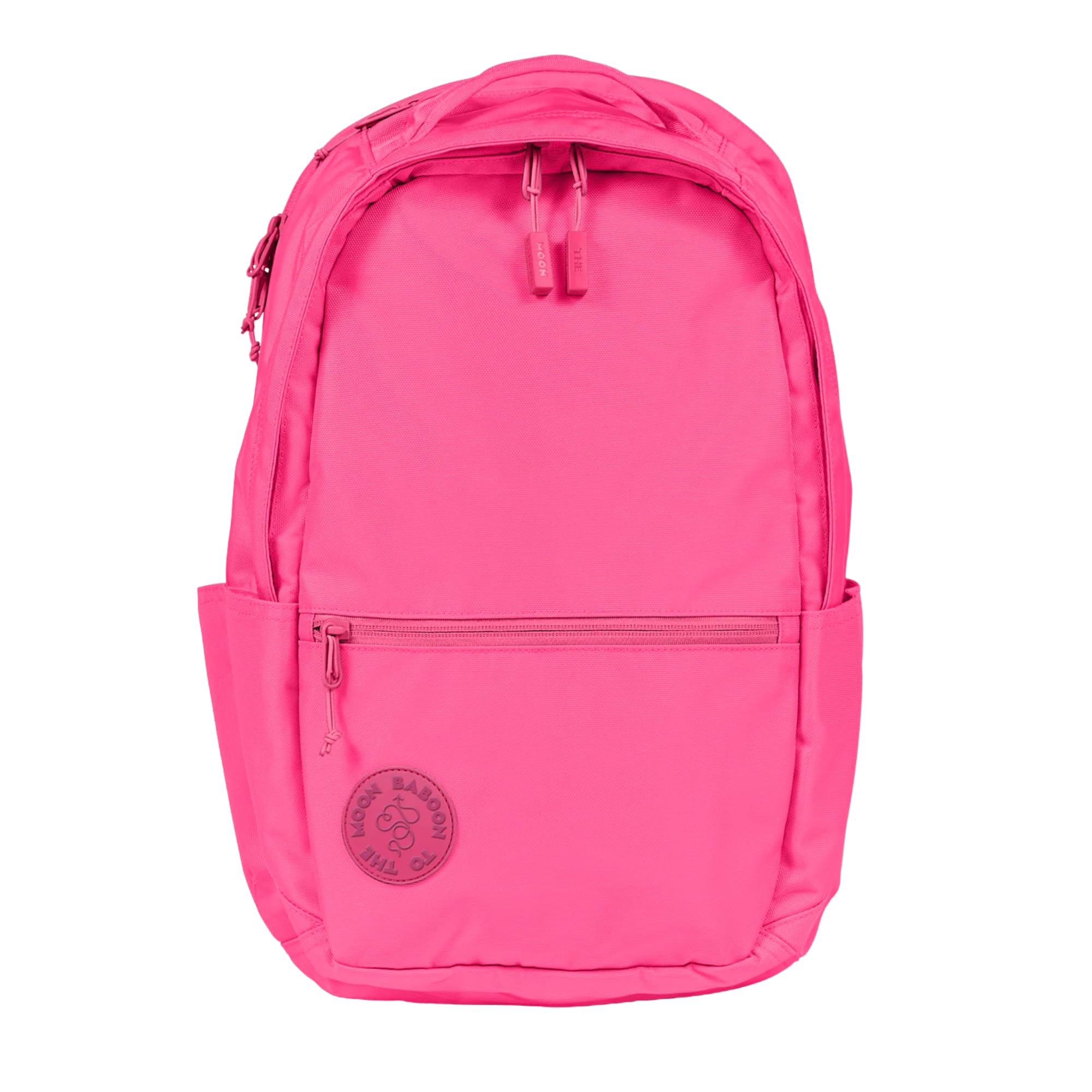 Baboon to the Moon City Backpack – Water-Repellent 16" Laptop-Friendly Backpack, Work, Travel, Gym Bag for Men & Women (New) Pink