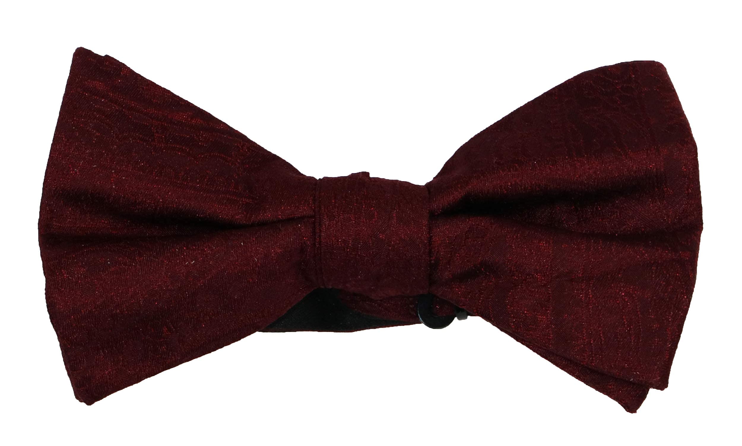Ryan Seacrest Distinction Men's Ramapo Paisley Pre-Tied Silk Bow Tie, One Size, Wine