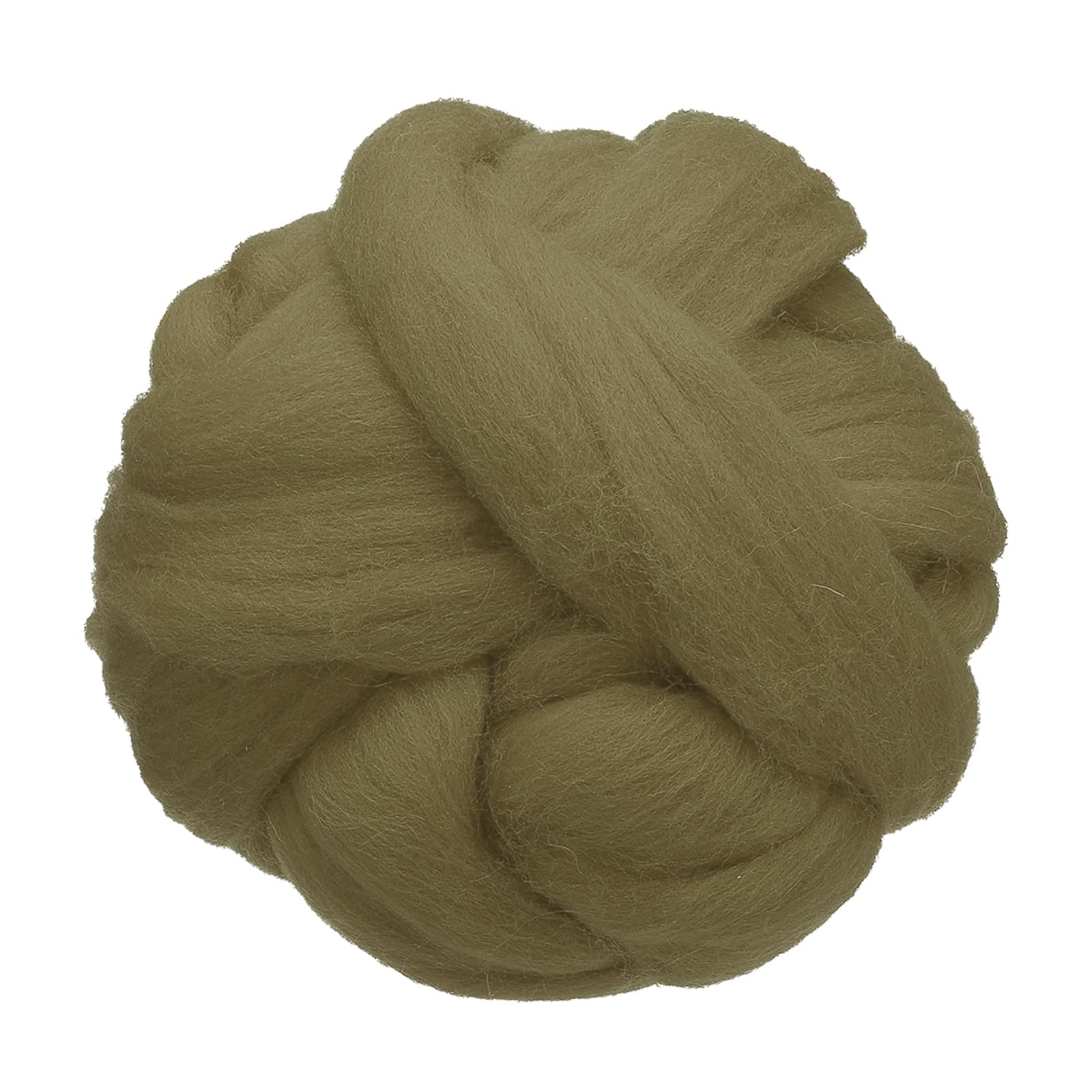 sourcing map 3.53oz Wool Roving Yarn, Needle Felting Wool Fiber DIY Craft Needle Wet Felting Supplies for Blending Weaving Handcrafts, Mouse Gray
