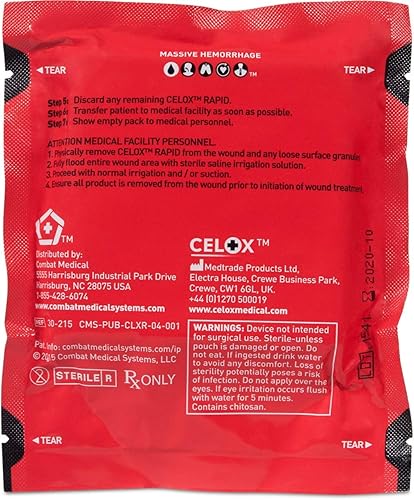 Miniatura 3 de Celox Rápido, plegado en Z (embalaje rojo) - Gasa de 3" x 5'