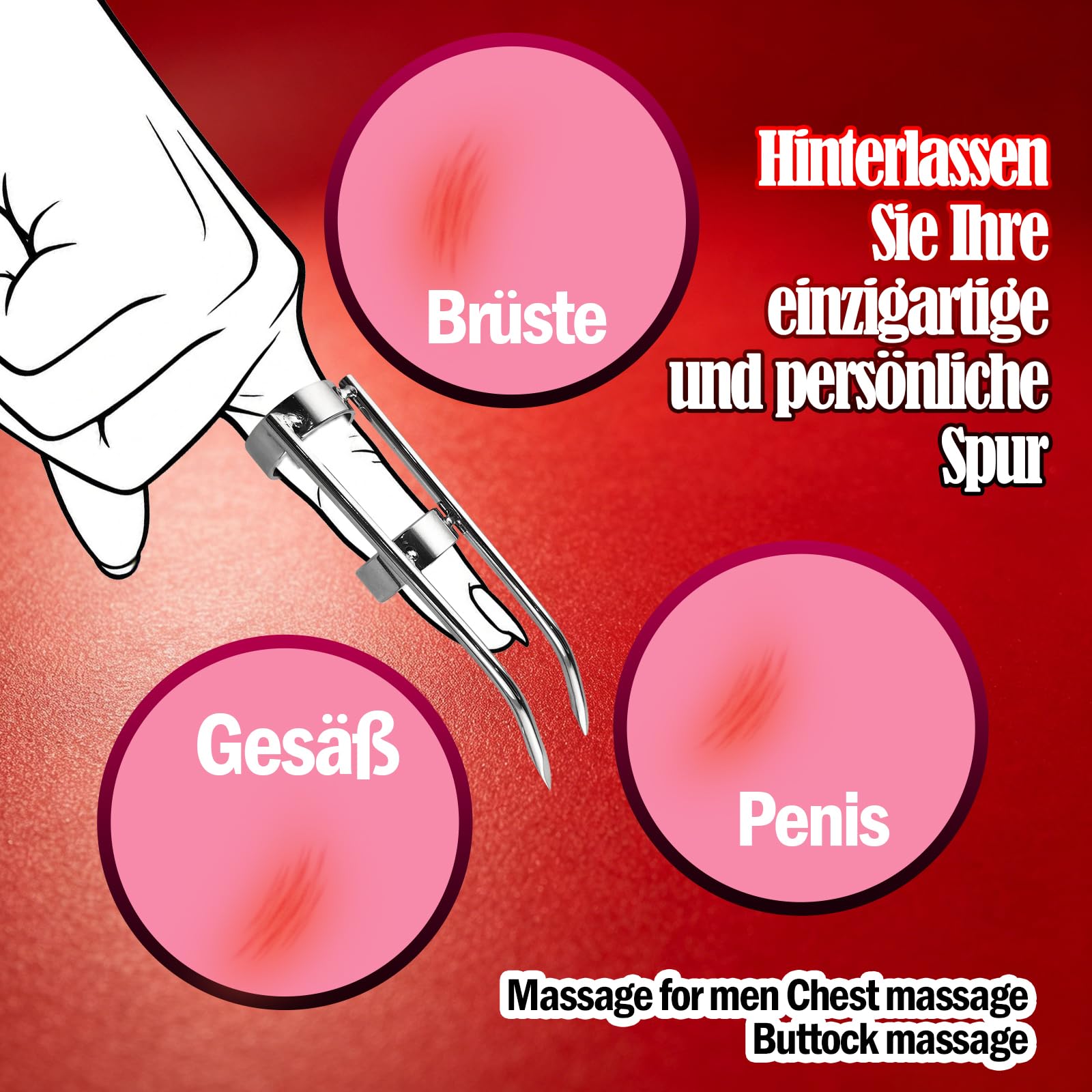 Copertura per dita in metallo argentato per unghie bondage in acciaio inossidabile indossabile polsino per pollice in metallo SM Bondage Restraint manicotto per dita stimola il giocattolo del sesso