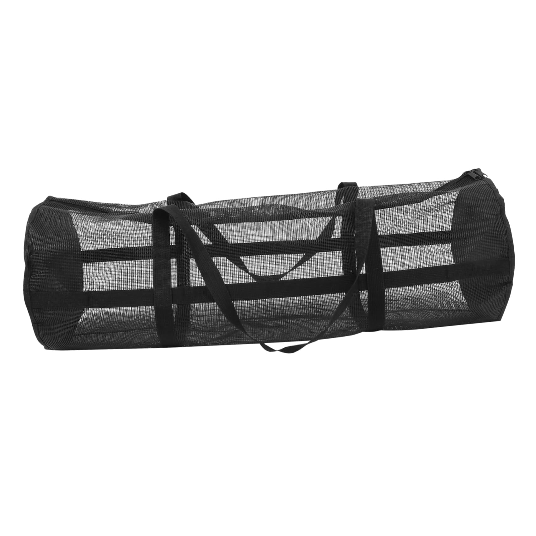 GAROZATION Large Capacity Portable Basketball Mesh Bag Shoulder Strap Sports Ball Carrying Bag for Fitness Supplies Sturdy Pvc Material Indoor/outdoor Use
