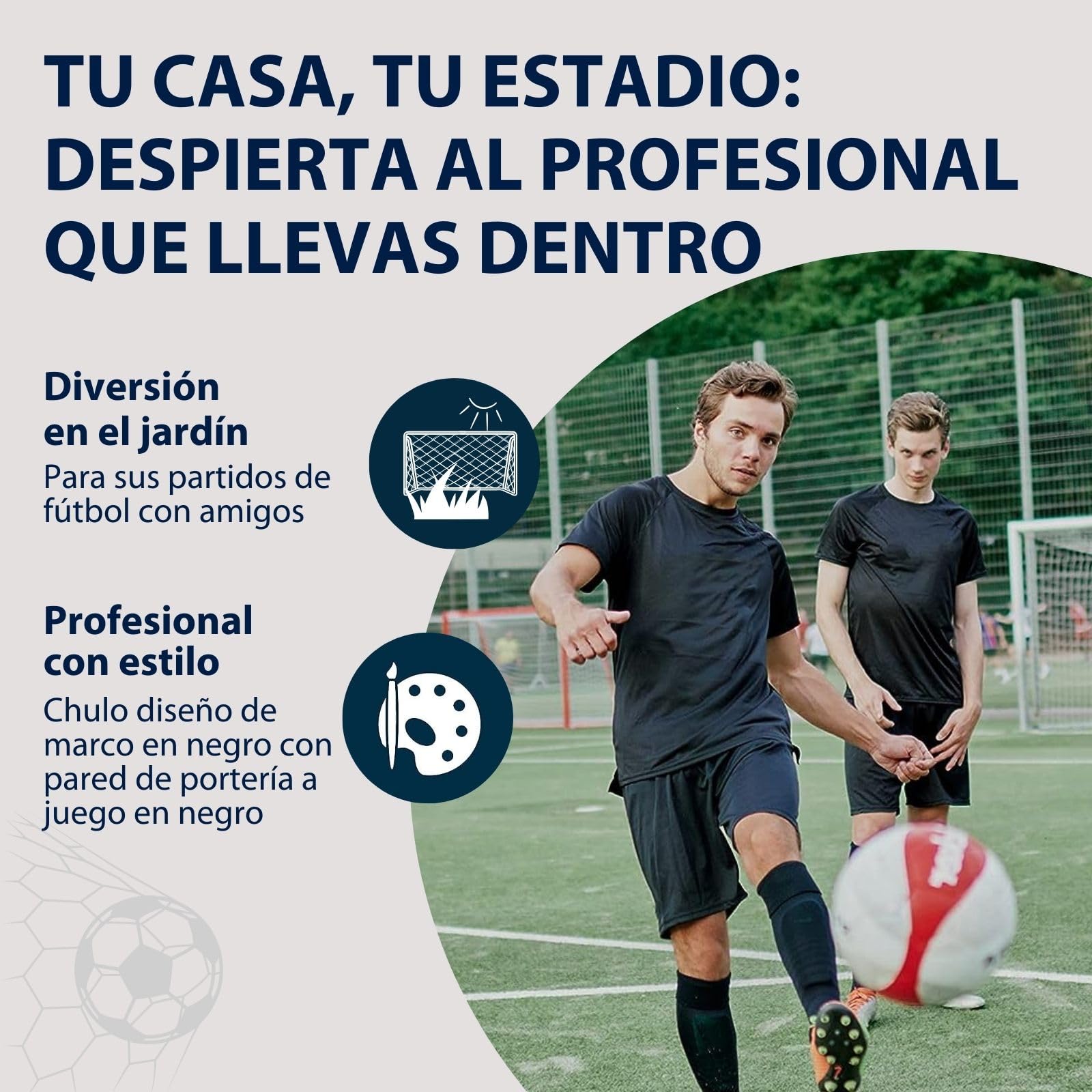 Hudora Trainer Mit Torwand - Portería de fútbol Unisex Adulto