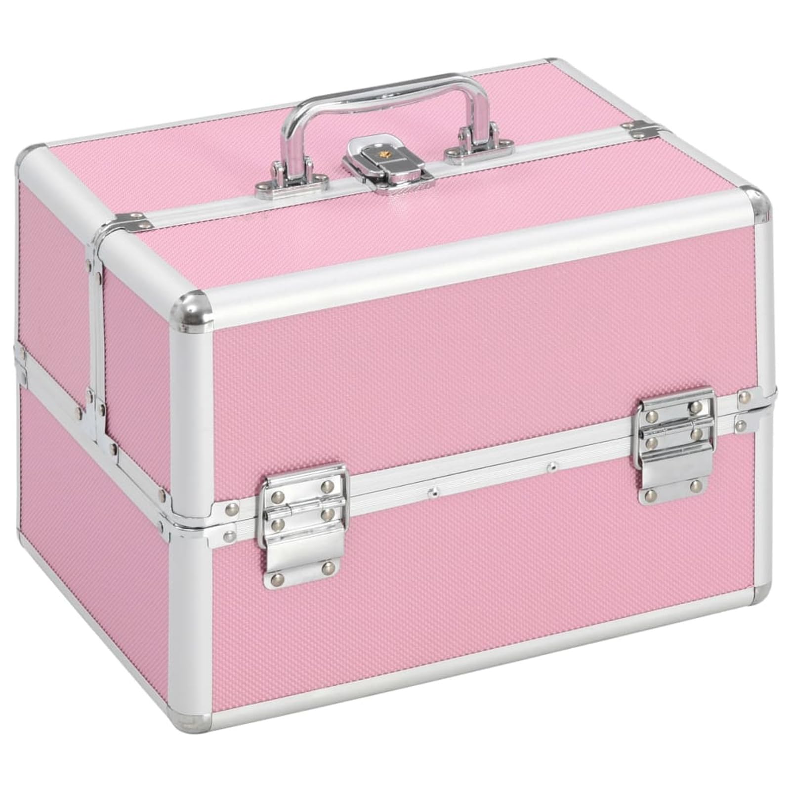 LAPOOH Valigia per Cosmetici 22x30x21 cm Rosa in Alluminio,Bagagli e Borse,Borse toilette-91830