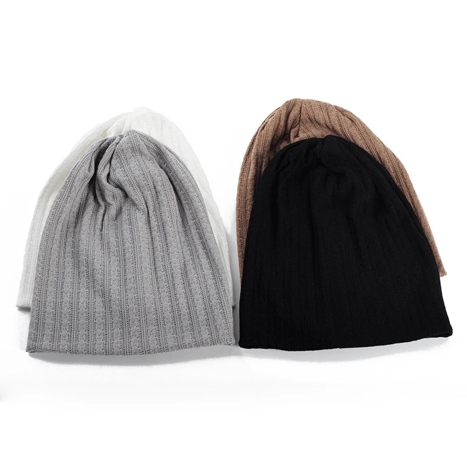 Strickmützen Hüte Mützen Caps Beanie Mütze Beanie Handgemachtes Fadenstricken Einfarbige Mütze Frau Männer Lässige Mütze Mützen Im Freien Weiche Mütze