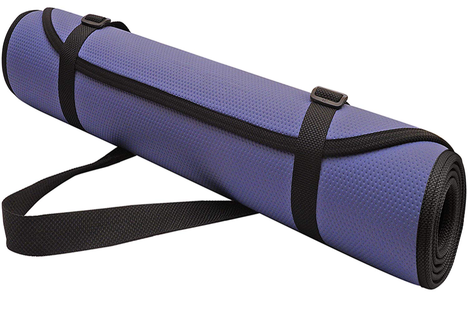 Panchtatava Certified Yoga Mat for Exercise with Belt & Yoga Mat Cover_Stylish Candy Purple Base with Black Border-(7mm Thick) (B08SKG17TD) Amazon Price History, Amazon Price Tracker