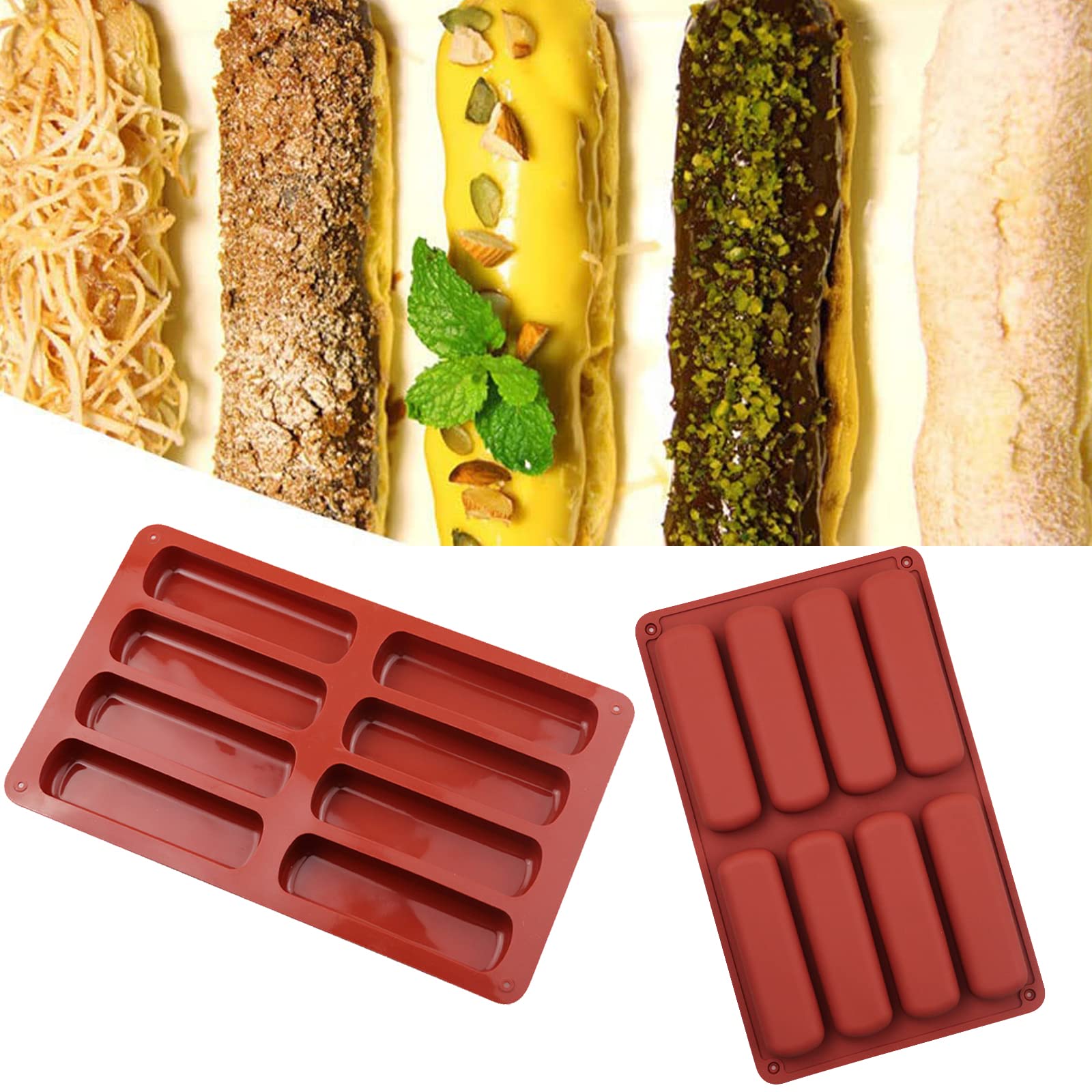 2 Stück Silikon Backformen Für Müsliriegel & Brownies – Antihaft, Flexibel, Spülmaschinengeeignet