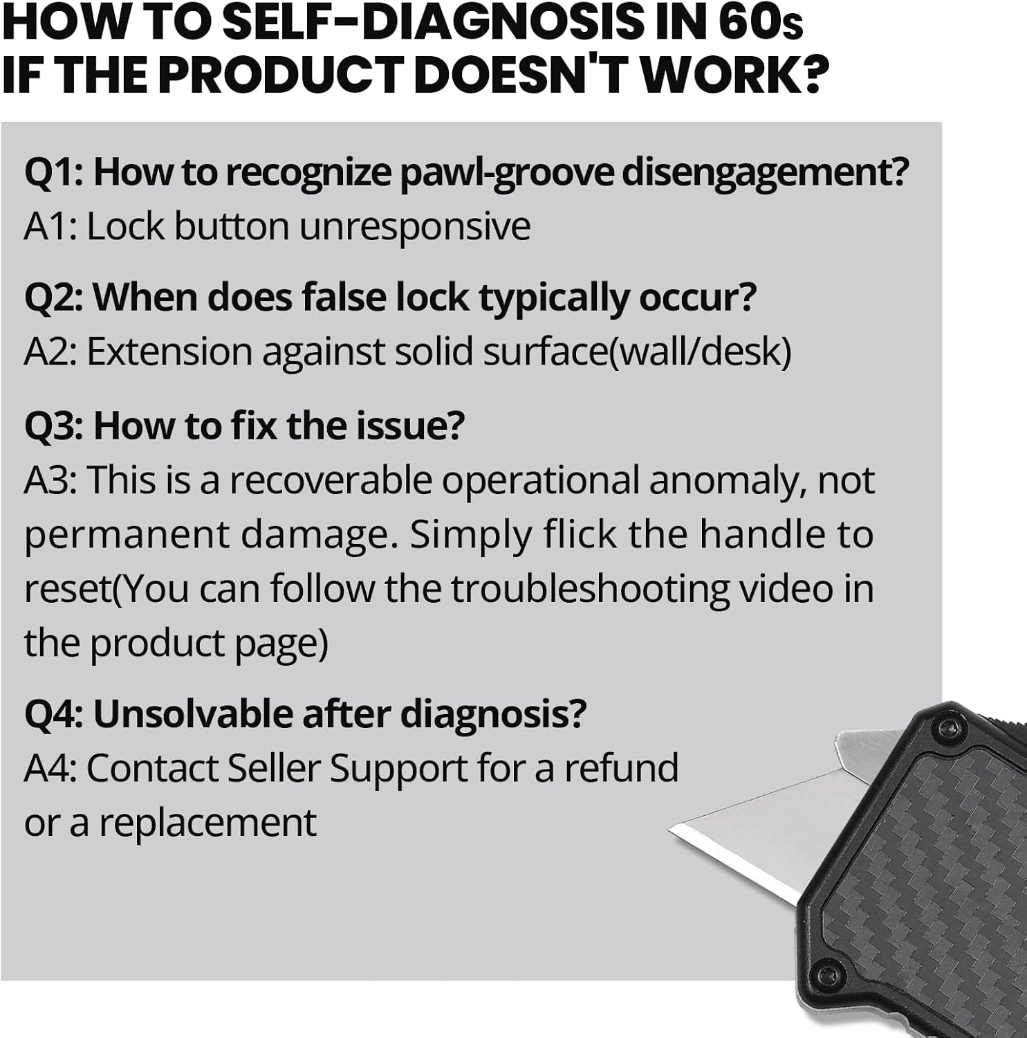 Utility Knife Box Cutter, Pocket Knife, Change Blade Razor Knife, Aluminum Alloy Shell, 5 Extra Blades