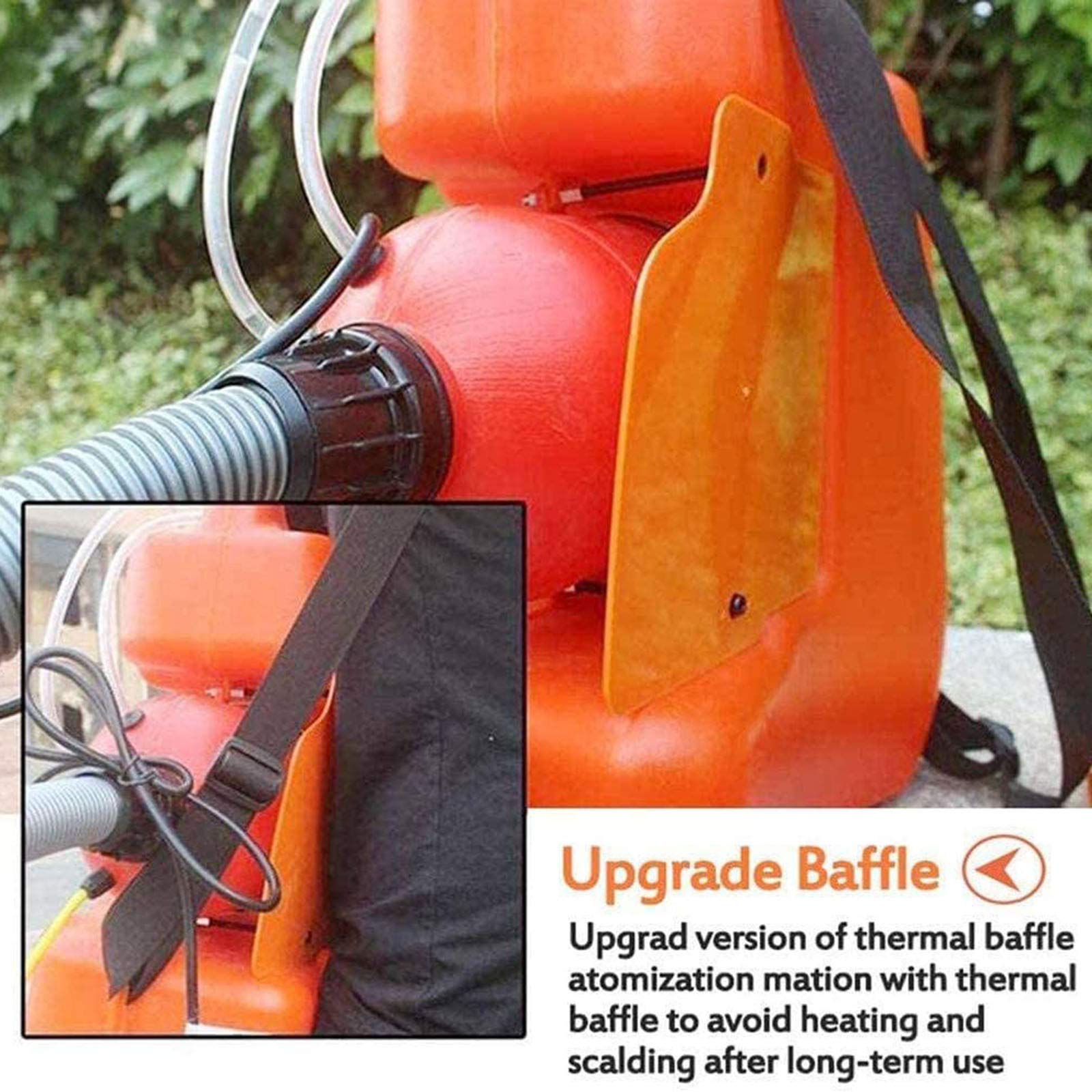 Nebulizzatore Elettrico per Sanificazione Ulv, Macchina Portatile del Nebulizzatore 1200W per la Casa, Spruzzatore del Disinfettante per I Luoghi Pubblici/Giardino/Industriale - 20L