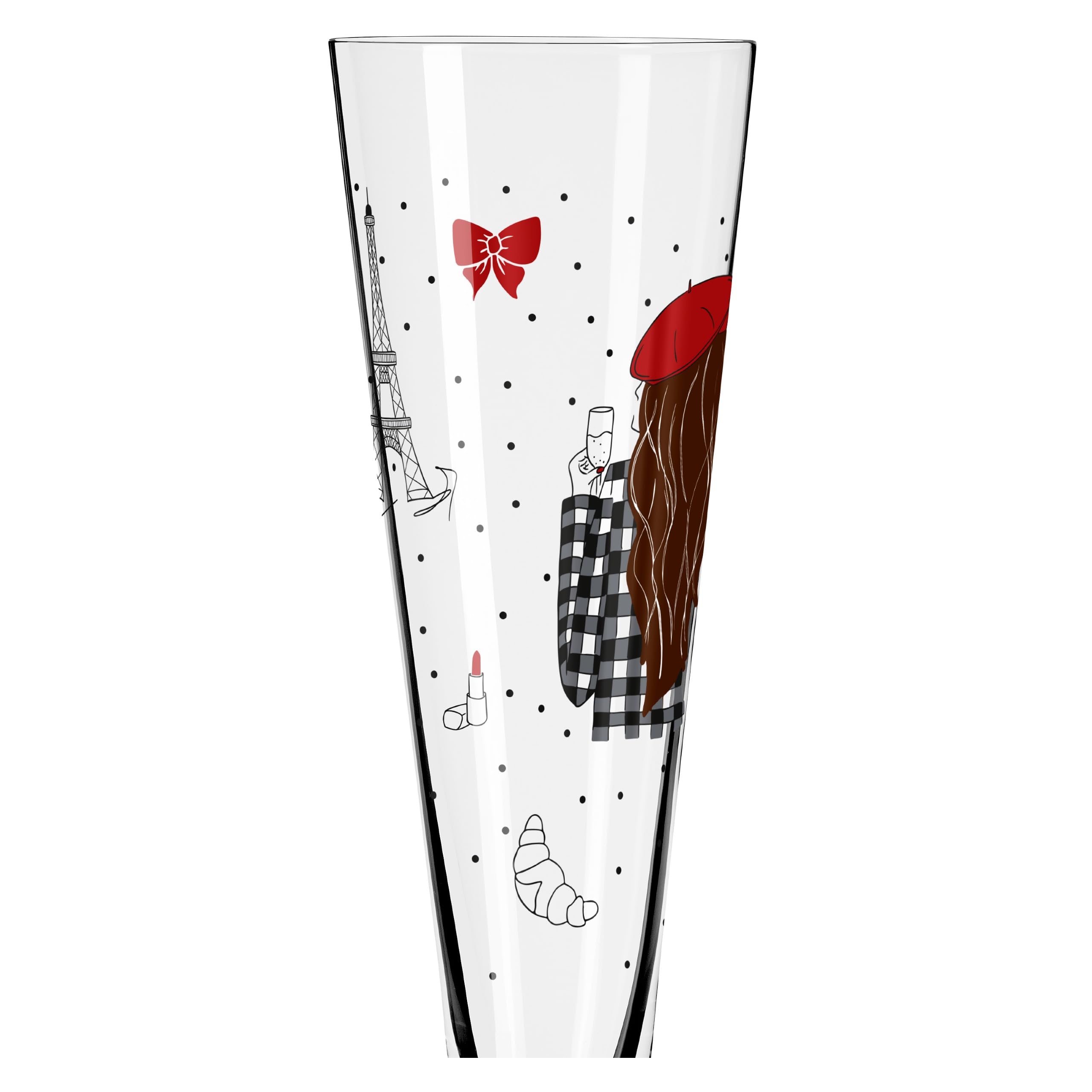 RITZENHOFF 1072005 Champagnerglas 200 ml - Paris Edition - Champusflöte Designerstück, bunt - Made in Germany