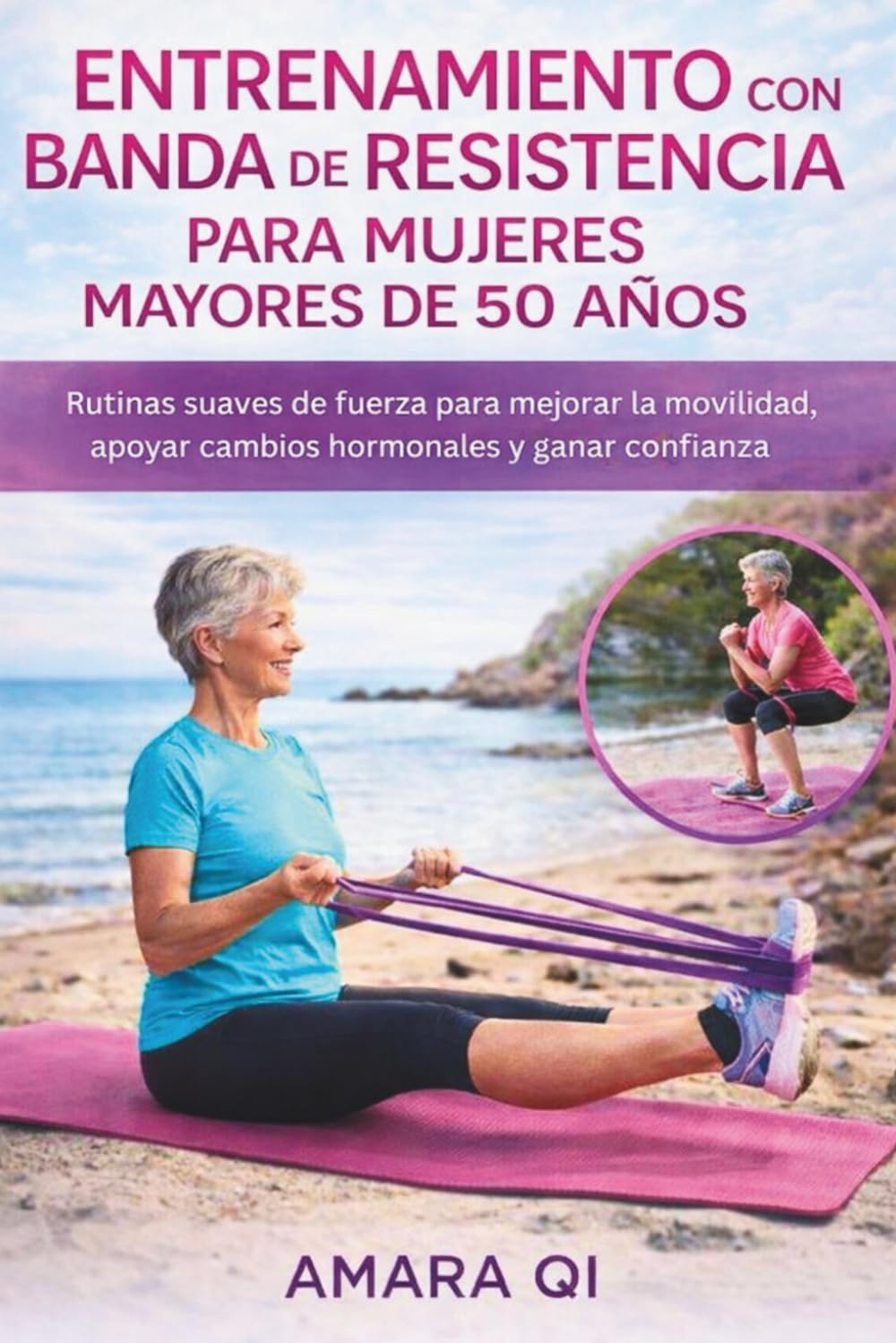 ENTRENAMIENTO CON BANDA DE RESISTENCIA PARA MUJERES MAYORES DE 50 AÑOS: Rutinas suaves de fuerza para mejorar la movilidad, apoyar cambios hormonales y ganar confianza