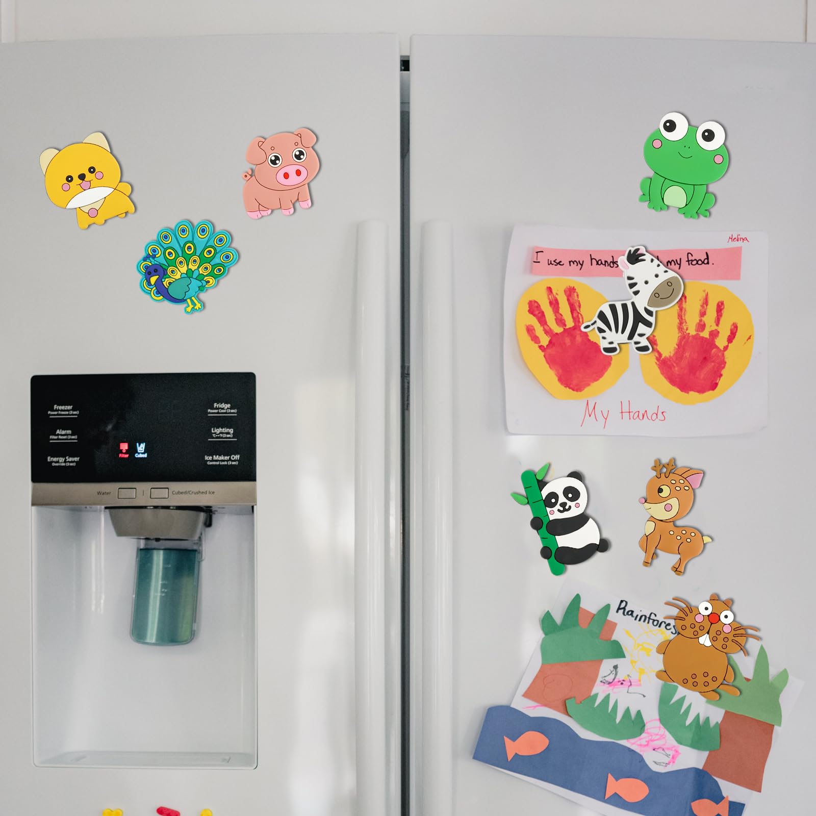 100 Magnetini Frigorifero Creature Misteriose Per Bambini - Gioco Di Costruzione Creativo Con Parti Magnetiche, Giocattolo Didattico