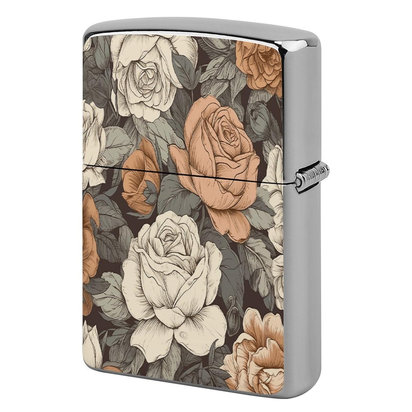 Btcowzrv Style A Hand Drawn Painting Metal Lighter Case Sleeve Cover Holder