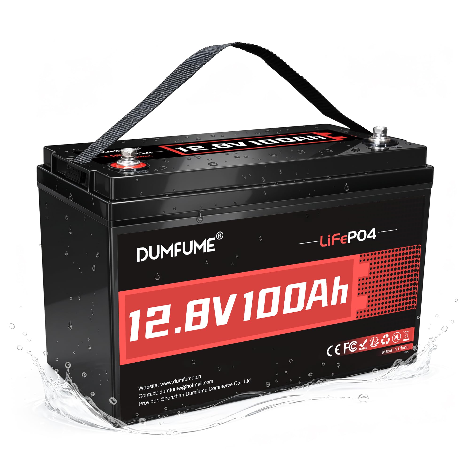 12.8V 100Ah LiFePO4 Battery Group 31 Lithium Battery 100A BMS